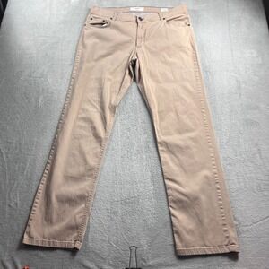 Brax Cooper Fancy Regular Fit Tan Khaki Pants Mens 38x32 80-2000/56